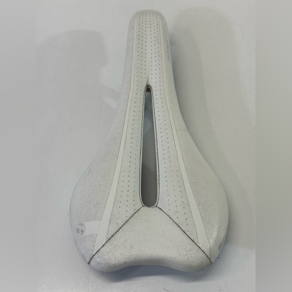 Bontrager paradigmWhite leather  Bicycle racing seat Saddle